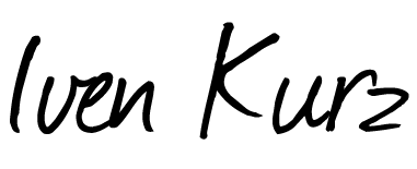 Handschriftlicher Schriftzug „Iven Kurz“