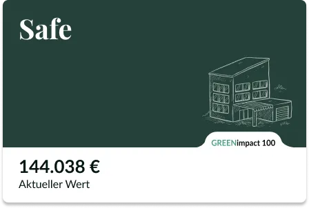 Pocket-Karte „Safe“ (GREENimpact 100) mit aktuellem Wert von 144.038 €
