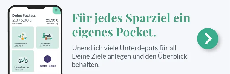 Für jedes Sparziel gibt es ein Pocket